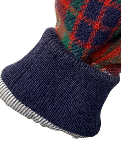 BARACUTA（バラクータ）BARACUTA (バラクータ) G9 チェックウールブルゾン レッド×ネイビー サイズ:36の古着・服飾アイテム