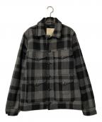 Denim & Supply Ralph Laurenデニム＆サプライ ラルフローレン）の古着「チェックウールジャケット」｜グレー×ブラック