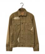 JAPAN BLUE JEANSジャパンブルージーンズ）の古着「ダメージトラッカージャケット」｜ブラウン