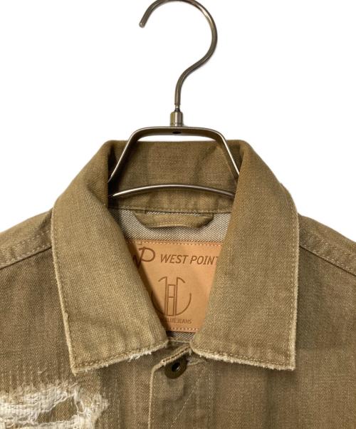 JAPAN BLUE JEANS（ジャパンブルージーンズ）JAPAN BLUE JEANS (ジャパンブルージーンズ) ダメージトラッカージャケット ブラウン サイズ:Ｍの古着・服飾アイテム