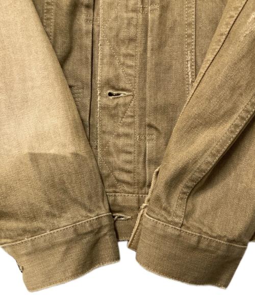 JAPAN BLUE JEANS（ジャパンブルージーンズ）JAPAN BLUE JEANS (ジャパンブルージーンズ) ダメージトラッカージャケット ブラウン サイズ:Ｍの古着・服飾アイテム