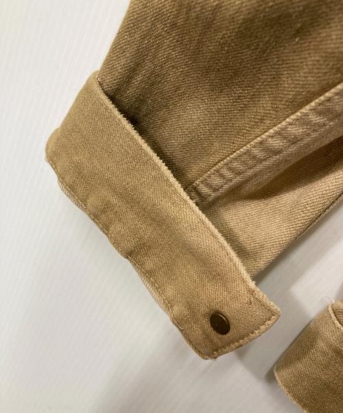 JAPAN BLUE JEANS（ジャパンブルージーンズ）JAPAN BLUE JEANS (ジャパンブルージーンズ) ダメージトラッカージャケット ブラウン サイズ:Ｍの古着・服飾アイテム