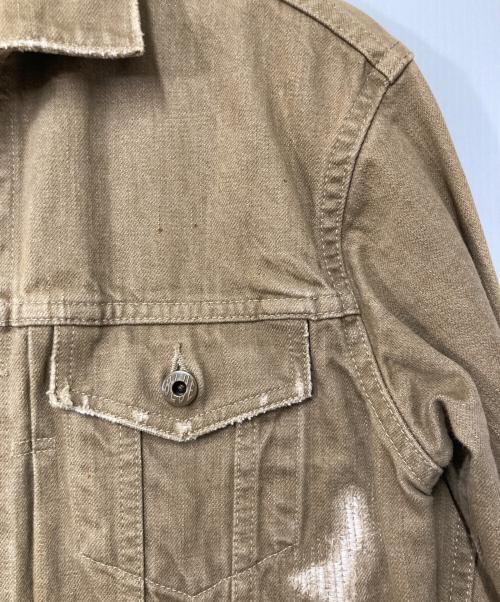 JAPAN BLUE JEANS（ジャパンブルージーンズ）JAPAN BLUE JEANS (ジャパンブルージーンズ) ダメージトラッカージャケット ブラウン サイズ:Ｍの古着・服飾アイテム