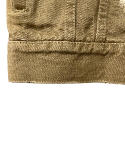 JAPAN BLUE JEANS（ジャパンブルージーンズ）JAPAN BLUE JEANS (ジャパンブルージーンズ) ダメージトラッカージャケット ブラウン サイズ:Ｍの古着・服飾アイテム