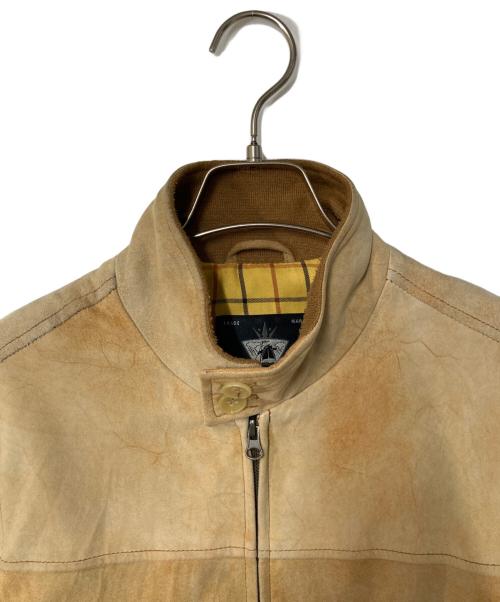 Impervela（インペルヴェッラ）Impervela (インペルヴェッラ) ゴートレザーブルゾン ブラウン サイズ:44の古着・服飾アイテム