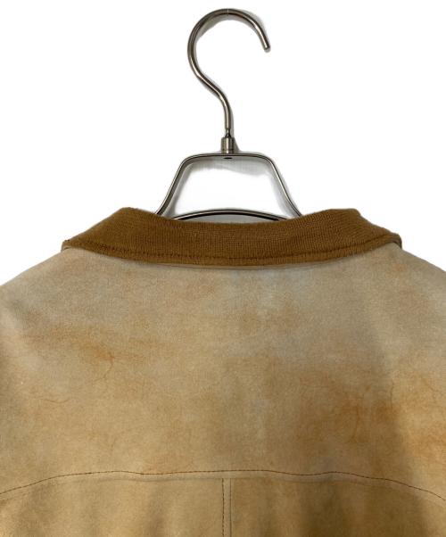 Impervela（インペルヴェッラ）Impervela (インペルヴェッラ) ゴートレザーブルゾン ブラウン サイズ:44の古着・服飾アイテム