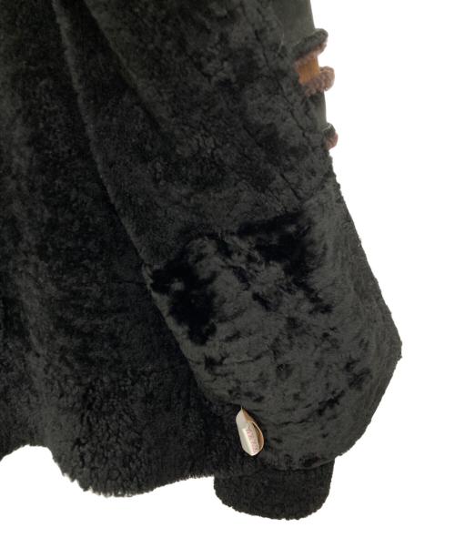 Carel Van Laere（キャレルヴァンラーレ）Carel Van Laere (キャレルヴァンラーレ) ボアムートンジャケット ブラック×ブラウン サイズ:Mの古着・服飾アイテム