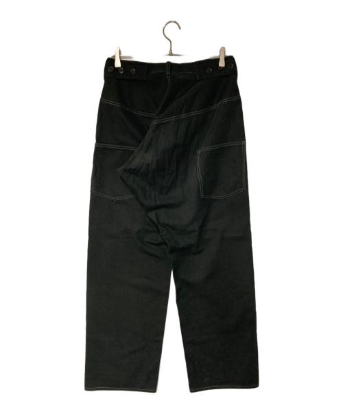 YOHJI YAMAMOTO（ヨウジヤマモト）YOHJI YAMAMOTO (ヨウジヤマモト) ワイドパンツ ブラック サイズ:1(下記採寸参照)の古着・服飾アイテム