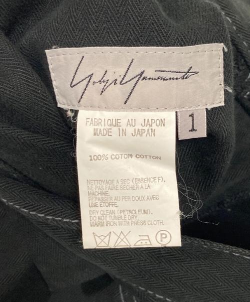 YOHJI YAMAMOTO（ヨウジヤマモト）YOHJI YAMAMOTO (ヨウジヤマモト) ワイドパンツ ブラック サイズ:1(下記採寸参照)の古着・服飾アイテム