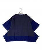 ISSEY MIYAKEイッセイミヤケ）の古着「デザインカットソー」｜ブルー