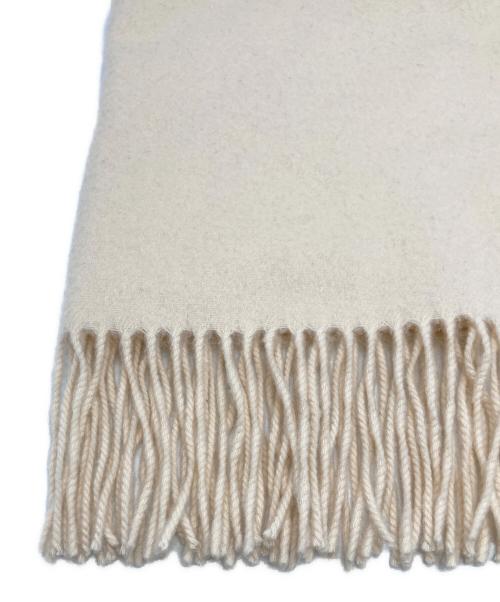 JOHNSTONS OF ELGIN（ジョンストンズオブエルガン）JOHNSTONS OF ELGIN (ジョンストンズオブエルガン) カシミヤフリンジマフラー ベージュの古着・服飾アイテム