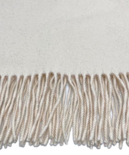 JOHNSTONS OF ELGIN（ジョンストンズオブエルガン）JOHNSTONS OF ELGIN (ジョンストンズオブエルガン) カシミヤフリンジマフラー ベージュの古着・服飾アイテム