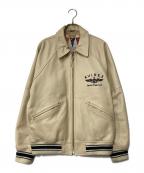 AVIREX×nano・universeアヴィレックス×ナノ・ユニバース）の古着「別注 VARSITY JACKET」｜ベージュ