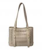 CHARLES & KEITHチャールズアンドキース）の古着「Delphi デルフィ カットアウトバケツバッグ」｜ベージュ