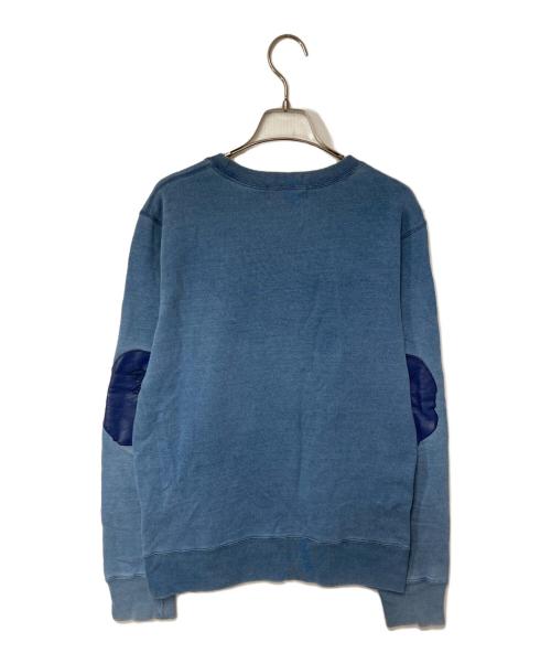 A BATHING APE（ア ベイシング エイプ）A BATHING APE (ア ベイシング エイプ) Logo Patch Cotton Sweatshirt インディゴ サイズ:Ｍの古着・服飾アイテム