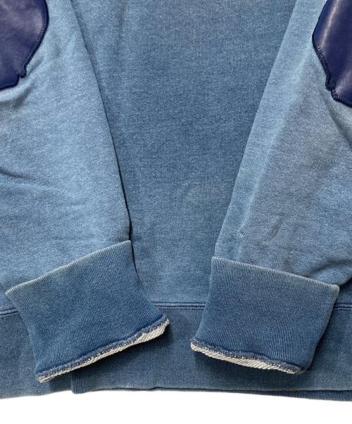 A BATHING APE（ア ベイシング エイプ）A BATHING APE (ア ベイシング エイプ) Logo Patch Cotton Sweatshirt インディゴ サイズ:Ｍの古着・服飾アイテム