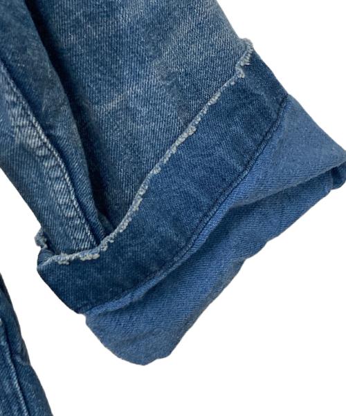 BRU NA BOINNE（ブルーナボイン）BRU NA BOINNE (ブルーナボイン) アルチザンデニム ステンカラーコート インディゴの古着・服飾アイテム