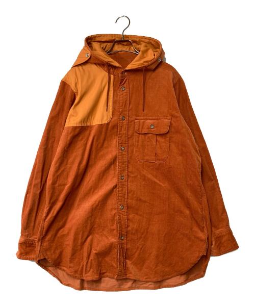MOUNTAIN RESEARCH（マウンテンリサーチ）MOUNTAIN RESEARCH (マウンテンリサーチ) フード付きコーデュロイシャツ ブラウン サイズ:Mの古着・服飾アイテム