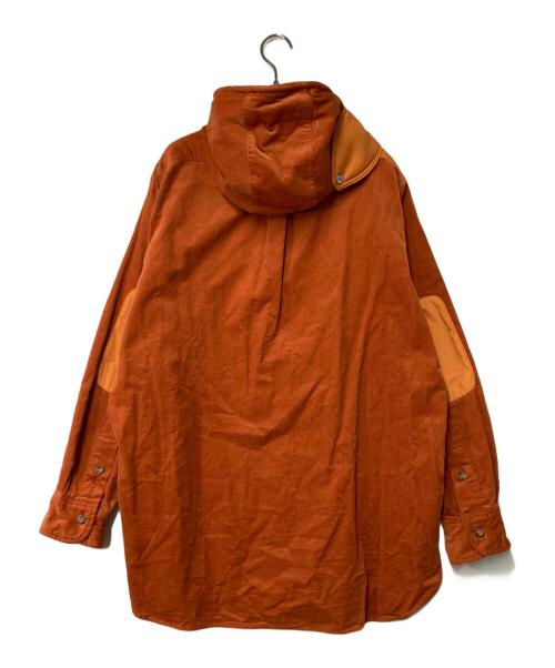 MOUNTAIN RESEARCH（マウンテンリサーチ）MOUNTAIN RESEARCH (マウンテンリサーチ) フード付きコーデュロイシャツ ブラウン サイズ:Mの古着・服飾アイテム