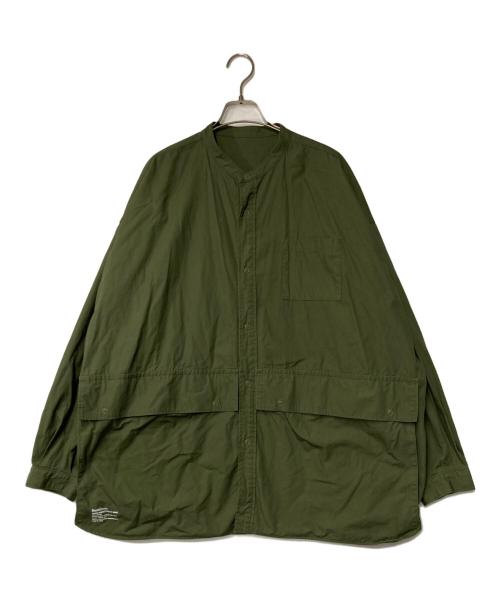 FreshService（フレッシュサービス）FreshService (フレッシュサービス) レギュラーカラーユーティリティシャツ オリーブ サイズ:Freeの古着・服飾アイテム