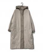 evam evaエヴァムエヴァ）の古着「wool padding hooded long coat」｜アイボリー