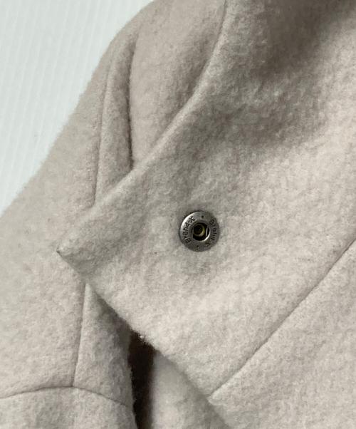 evam eva（エヴァムエヴァ）evam eva (エヴァムエヴァ) wool padding hooded long coat アイボリー サイズ:1(下記採寸参照)の古着・服飾アイテム