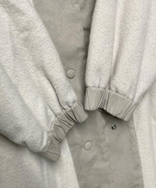 evam eva（エヴァムエヴァ）evam eva (エヴァムエヴァ) wool padding hooded long coat アイボリー サイズ:1(下記採寸参照)の古着・服飾アイテム