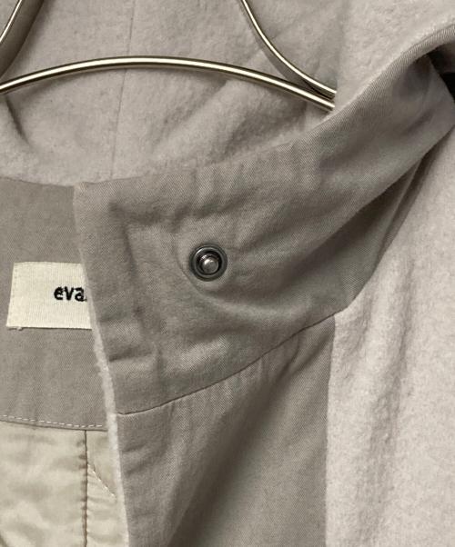 evam eva（エヴァムエヴァ）evam eva (エヴァムエヴァ) wool padding hooded long coat アイボリー サイズ:1(下記採寸参照)の古着・服飾アイテム