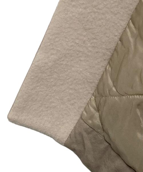 evam eva（エヴァムエヴァ）evam eva (エヴァムエヴァ) wool padding hooded long coat アイボリー サイズ:1(下記採寸参照)の古着・服飾アイテム