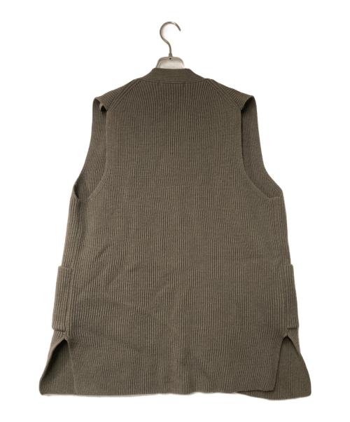 evam eva（エヴァムエヴァ）evam eva (エヴァムエヴァ) wool aze vest カーキ サイズ:Mの古着・服飾アイテム