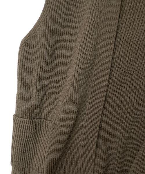 evam eva（エヴァムエヴァ）evam eva (エヴァムエヴァ) wool aze vest カーキ サイズ:Mの古着・服飾アイテム