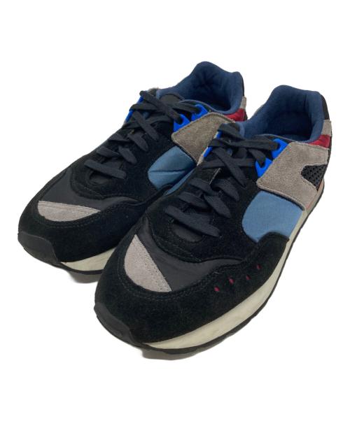 reproduction of found（リプロダクションオブファウンド）REPRODUCTION OF FOUND (リプロダクションオブファウンド) ローカットスニーカー ブラック×ブルー サイズ:37の古着・服飾アイテム