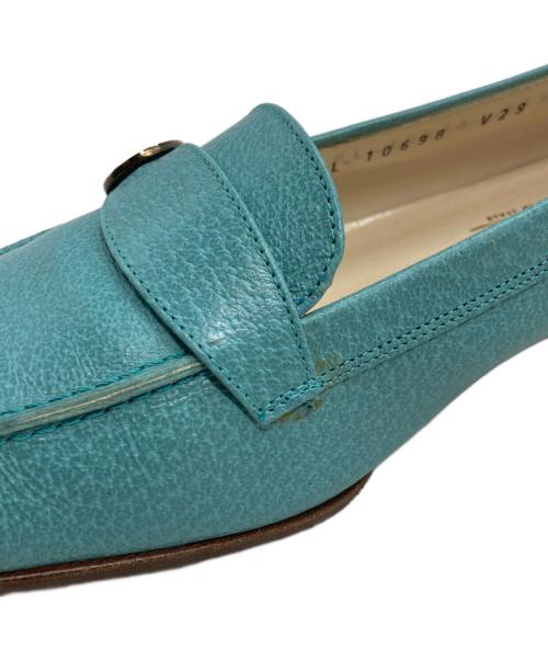 Salvatore Ferragamo（サルヴァトーレ フェラガモ）Salvatore Ferragamo (サルヴァトーレ フェラガモ) モンクストラップシューズ ブルー サイズ:6 1/2の古着・服飾アイテム