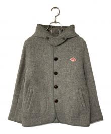 DANTON（ダントン）の古着「ウールモッサ シングルフードジャケット」｜グレー