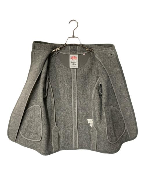 DANTON（ダントン）DANTON (ダントン) ウールモッサ シングルフードジャケット グレー サイズ:36の古着・服飾アイテム