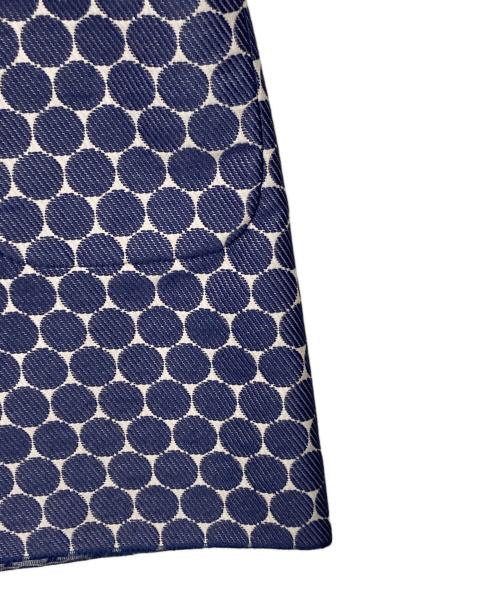 DOLCE & GABBANA（ドルチェ＆ガッバーナ）DOLCE & GABBANA (ドルチェ＆ガッバーナ) ノースリーブ総柄ワンピース ネイビー×ホワイト サイズ:38の古着・服飾アイテム