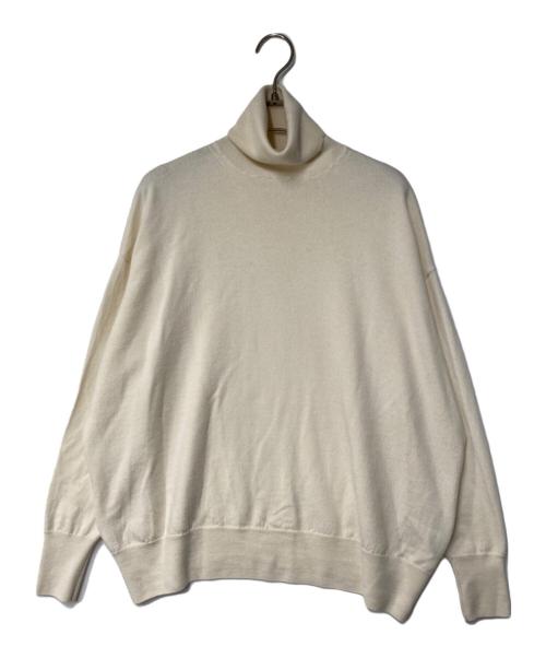 SACRA（サクラ）SACRA (サクラ) EXTRA FINE MERINO TOP ベージュ サイズ:38の古着・服飾アイテム