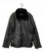 1piu1uguale3ウノピュウノウグァーレトレ）の古着「evolution B-3 – spanish mouton」｜ブラック