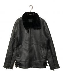 1piu1uguale3（ウノピュウノウグァーレトレ）の古着「evolution B-3 – spanish mouton」｜ブラック