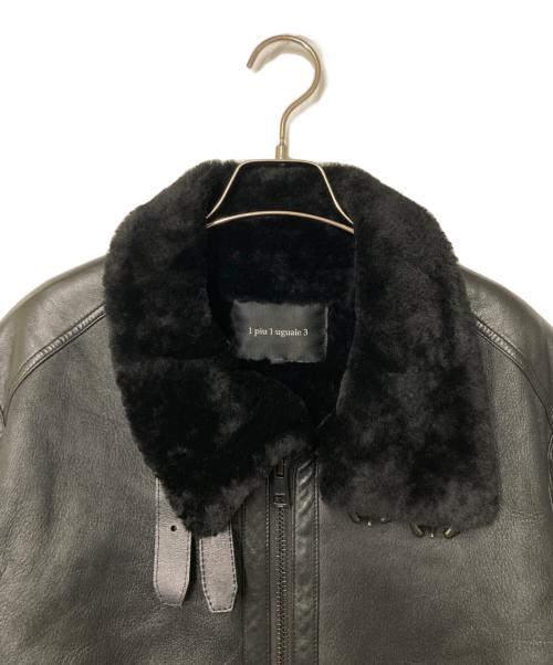 1piu1uguale3（ウノピュウノウグァーレトレ）1piu1uguale3 (ウノピュウノウグァーレトレ) evolution B-3 – spanish mouton ブラック サイズ:Ⅶの古着・服飾アイテム