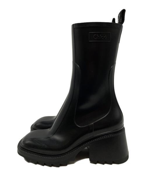 Chloe（クロエ）Chloe (クロエ) サイドジップレインブーツ ブラック サイズ:36の古着・服飾アイテム