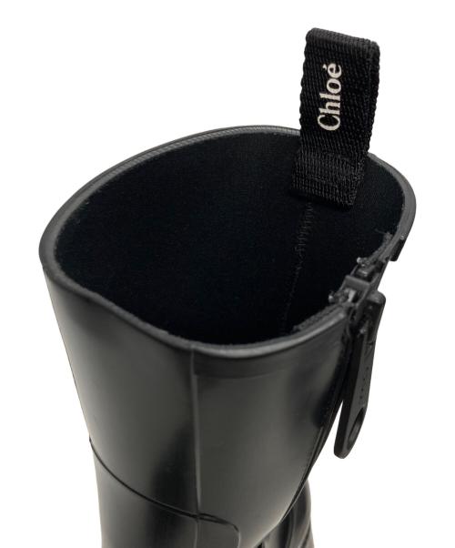 Chloe（クロエ）Chloe (クロエ) サイドジップレインブーツ ブラック サイズ:36の古着・服飾アイテム