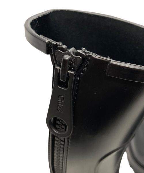 Chloe（クロエ）Chloe (クロエ) サイドジップレインブーツ ブラック サイズ:36の古着・服飾アイテム