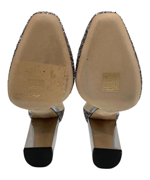 JIMMY CHOO（ジミーチュウ）JIMMY CHOO (ジミーチュウ) ストラップヒールパンプス シルバー サイズ:35 1/2の古着・服飾アイテム