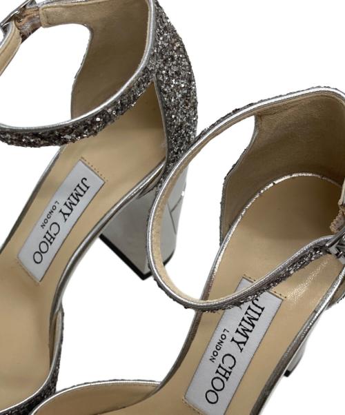 JIMMY CHOO（ジミーチュウ）JIMMY CHOO (ジミーチュウ) ストラップヒールパンプス シルバー サイズ:35 1/2の古着・服飾アイテム