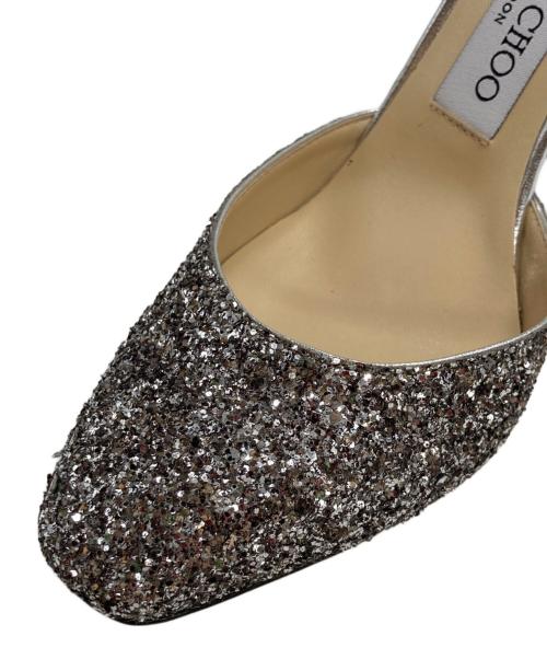JIMMY CHOO（ジミーチュウ）JIMMY CHOO (ジミーチュウ) ストラップヒールパンプス シルバー サイズ:35 1/2の古着・服飾アイテム