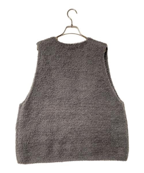 mizuiro-ind（ミズイロインド）mizuiro-ind (ミズイロインド) へアリーVネックベスト グレー サイズ:FREEの古着・服飾アイテム