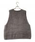 mizuiro-ind (ミズイロインド) へアリーVネックベスト グレー サイズ:FREE：6000円