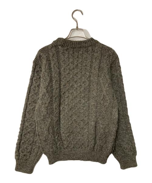 Kerry Woollen Mills（ケリーウールンミルズ）Kerry Woollen Mills (ケリーウールンミルズ) ケーブルニット グレー サイズ:36の古着・服飾アイテム