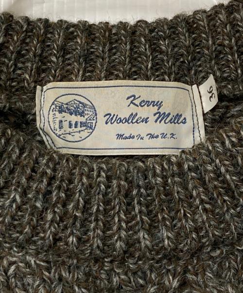 Kerry Woollen Mills（ケリーウールンミルズ）Kerry Woollen Mills (ケリーウールンミルズ) ケーブルニット グレー サイズ:36の古着・服飾アイテム